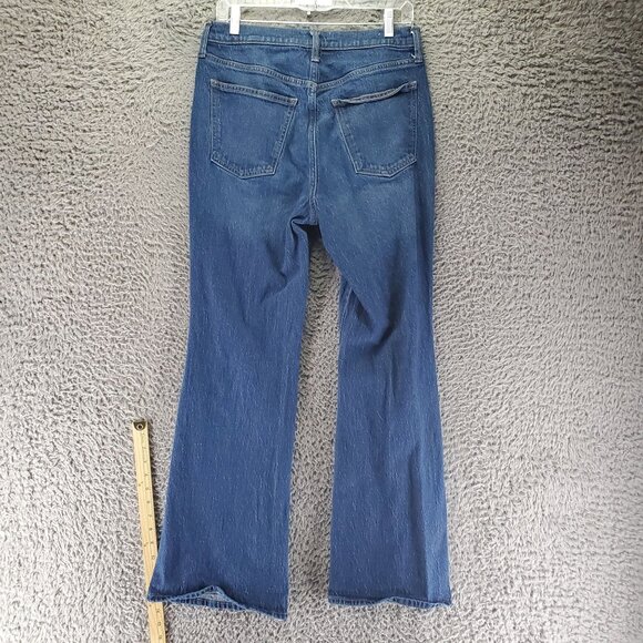 Universal Thread Jeans Womens 10R Blue High Rise Flare Cotton Blend Denim - Picture 10 of 11